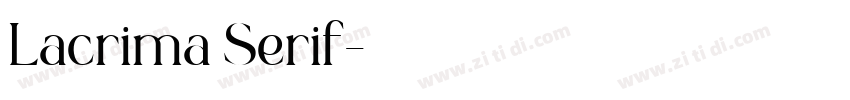 Lacrima Serif字体转换